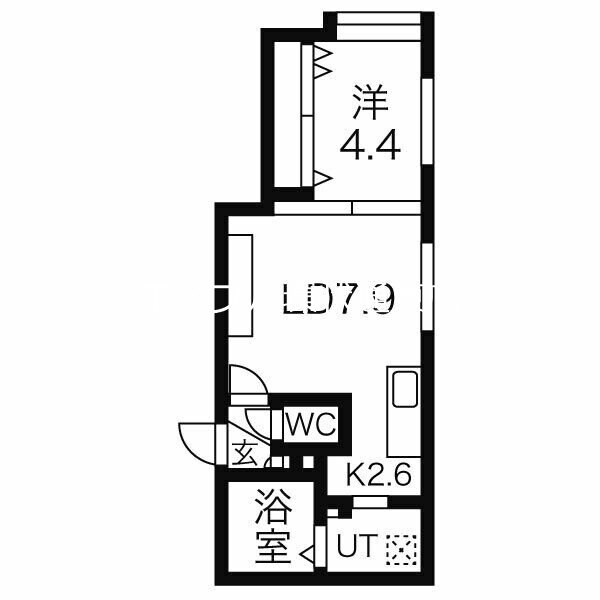 北１２条駅 徒歩4分 2階の物件間取画像