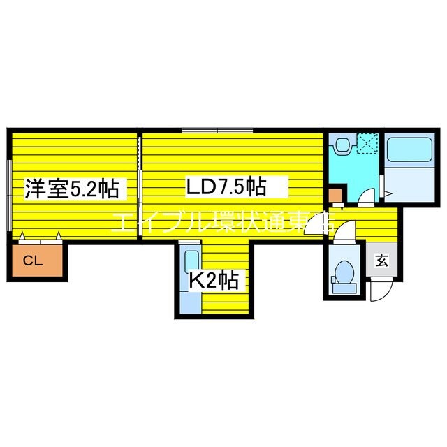 元町駅 徒歩8分 3階の物件間取画像