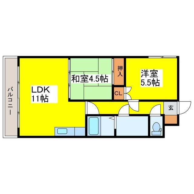 元町駅 徒歩23分 7階の物件間取画像