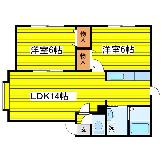 環状通東駅 徒歩13分 3階の物件間取画像