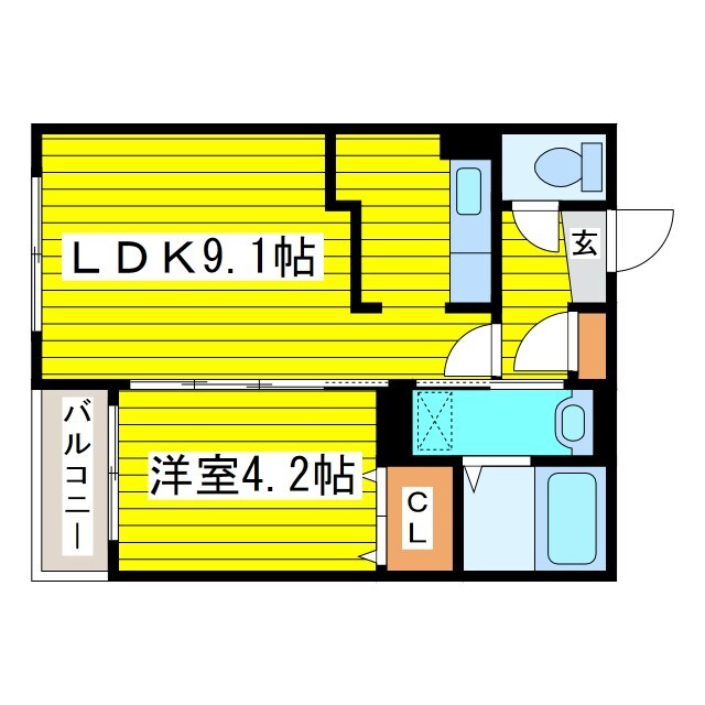 環状通東駅 徒歩2分 2階の物件間取画像