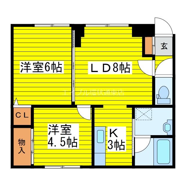 パレーシャル札幌の物件間取画像
