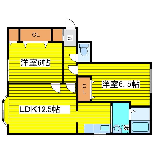 カサボニィタの物件間取画像