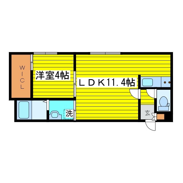 東区役所前駅 徒歩7分 4階の物件間取画像