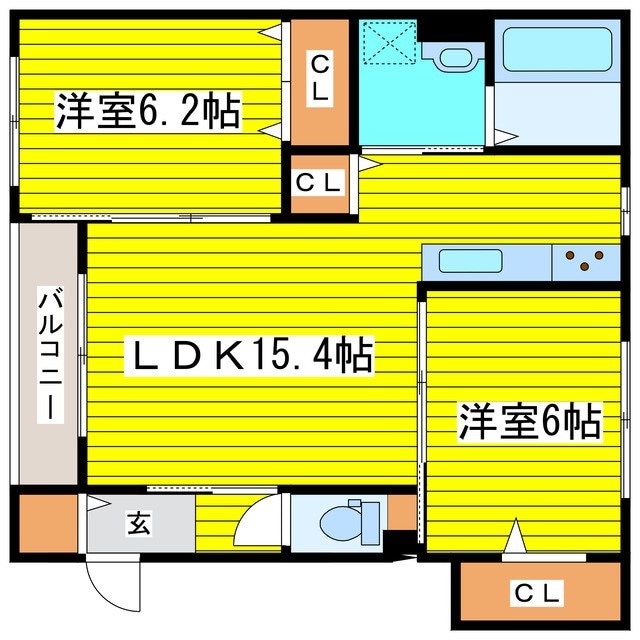 環状通東駅 徒歩26分 2階の物件間取画像