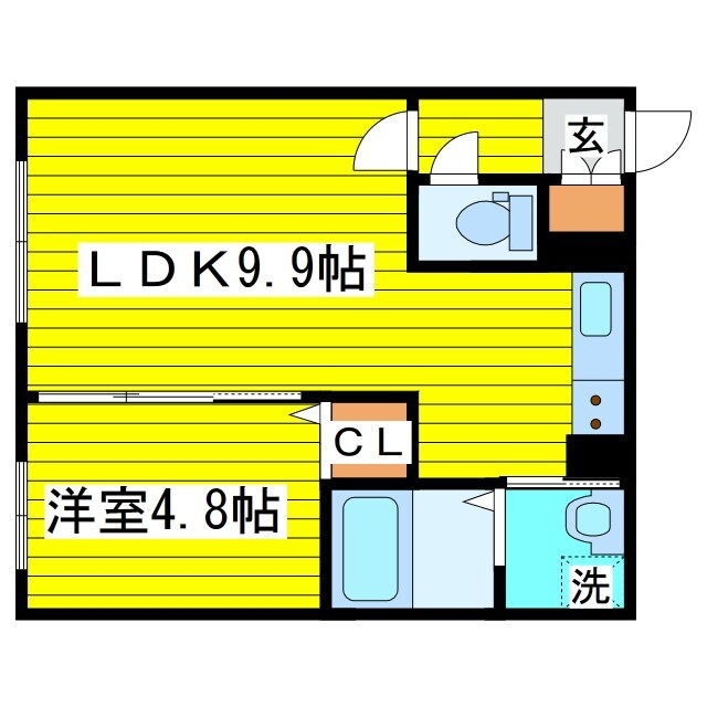 北１３条東駅 徒歩3分 2階の物件間取画像