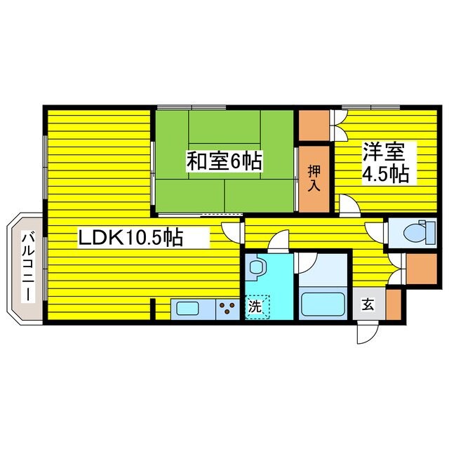 元町駅 徒歩17分 3階の物件間取画像