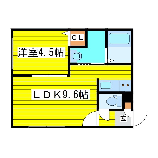 北２４条駅 徒歩7分 1階の物件間取画像