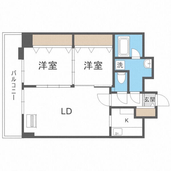 ＴＥＡＤＡ北４条の物件間取画像