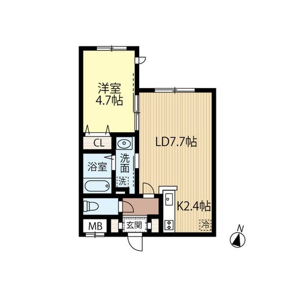 FUTABA SQUARE N21の物件間取画像