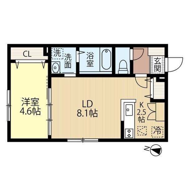 環状通東駅 徒歩9分 2階の物件間取画像