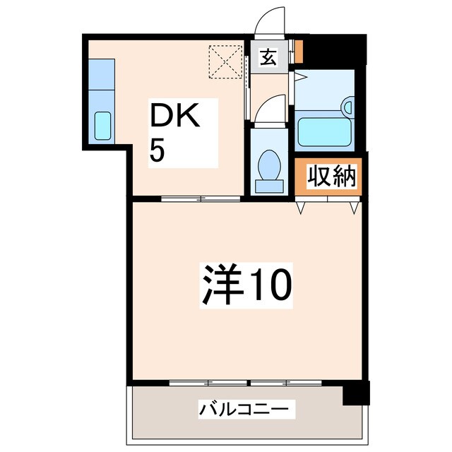 カージェ九品寺の物件間取画像