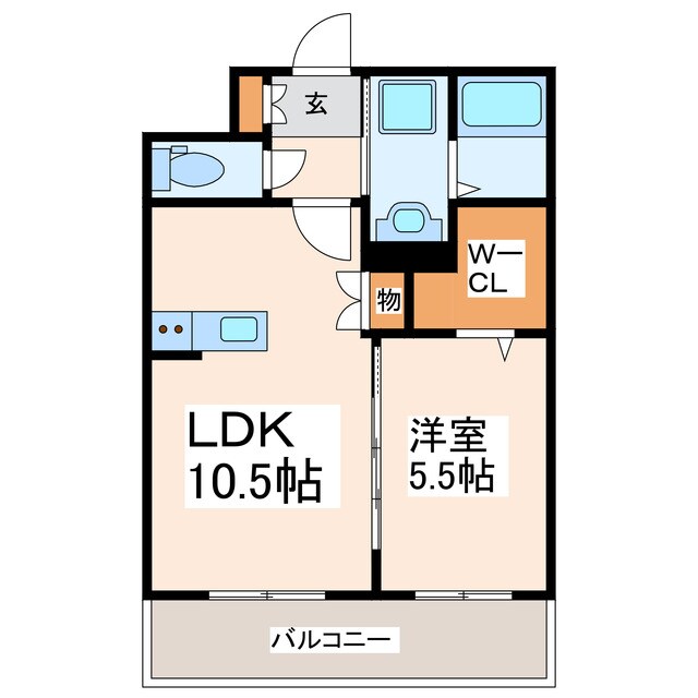 Jardin Miniature田崎の物件間取画像