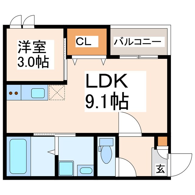 REGALESTフロンティアⅢの物件間取画像