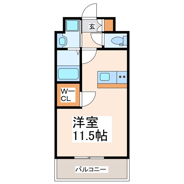 LIBTH新町EASTの物件間取画像