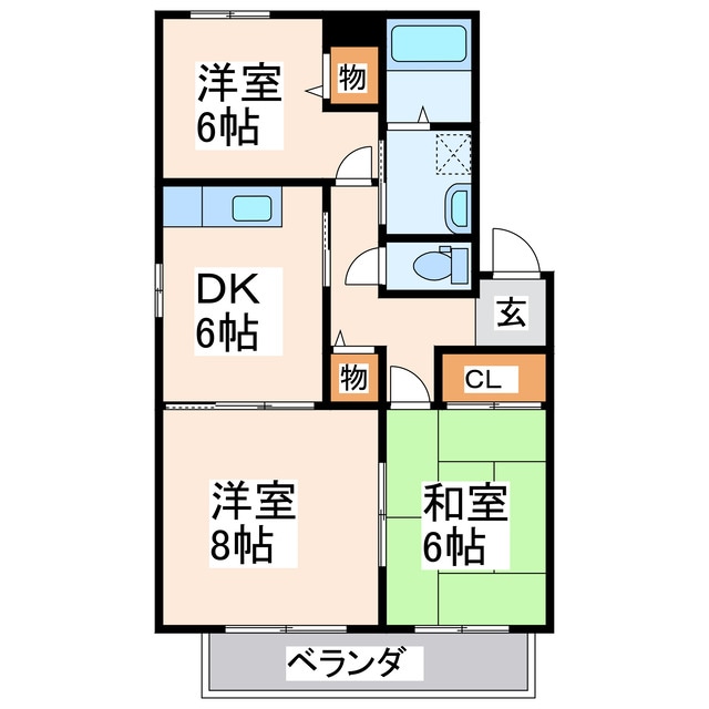 レーベンパレス平成の物件間取画像