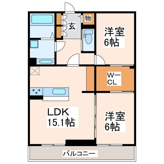 マーレ京町の物件間取画像