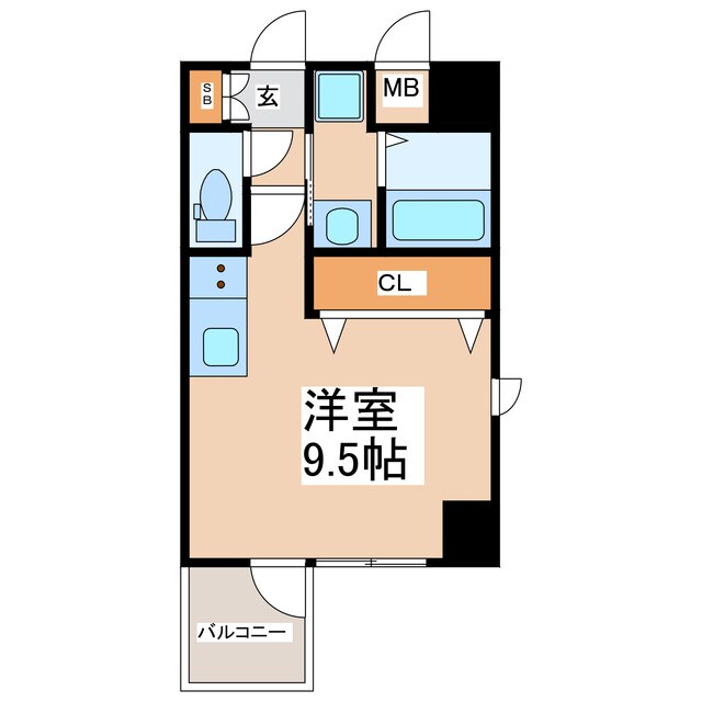 タウンブルグ新町の物件間取画像