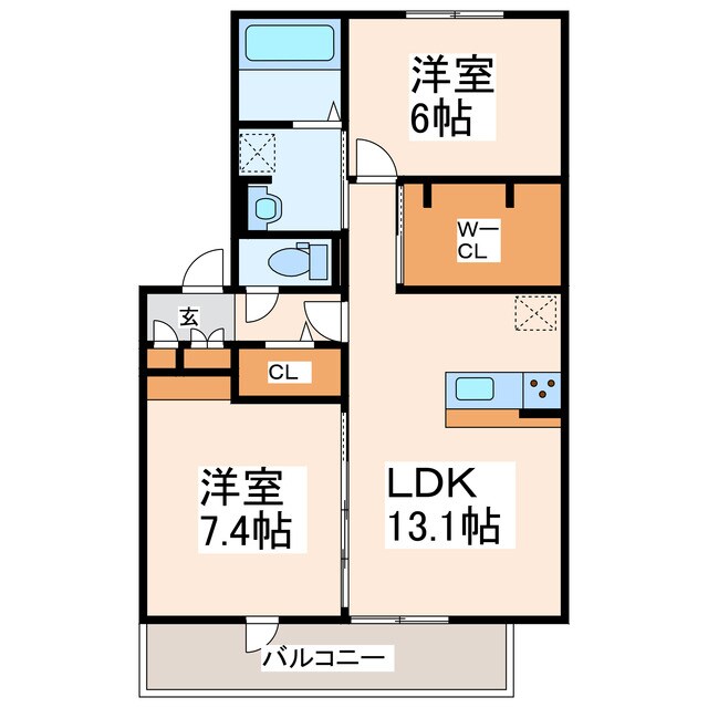 ハイムセラ出水の物件間取画像