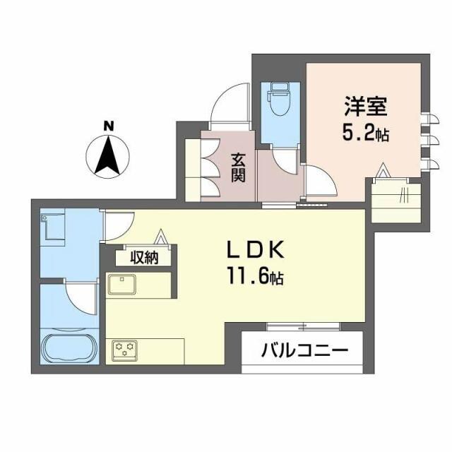 県立体育館前駅 徒歩10分 2階の物件間取画像