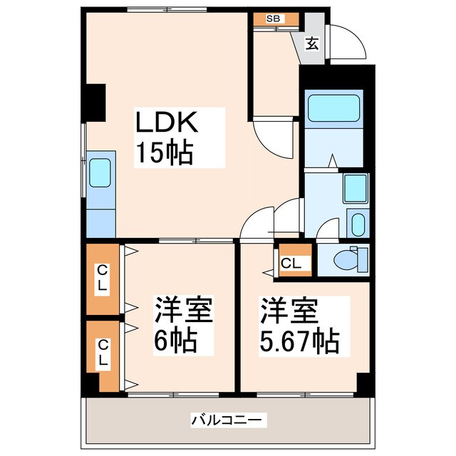 ニッキンビルの物件間取画像