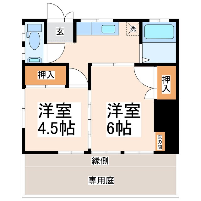コーポ野田の物件間取画像