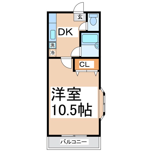 オークスコーポの物件間取画像