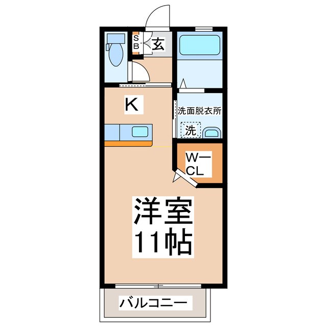 サンレーベン黒髪の物件間取画像