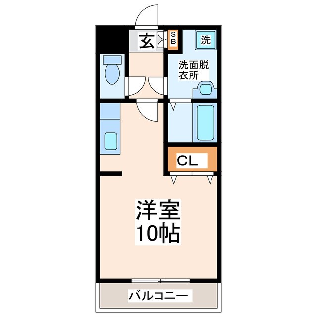 エスポワール藤崎の物件間取画像