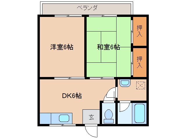 パナマンションⅠの物件間取画像