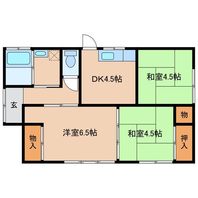 夢の里の物件間取画像