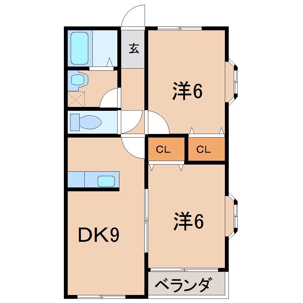 エクセレントハイツ高野の物件間取画像