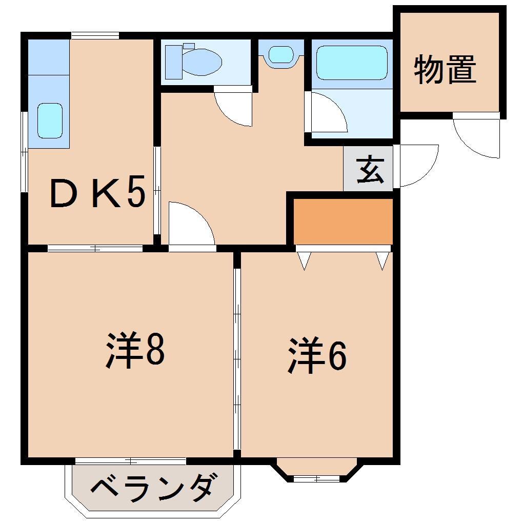 コーポサンフィールドＡの物件間取画像