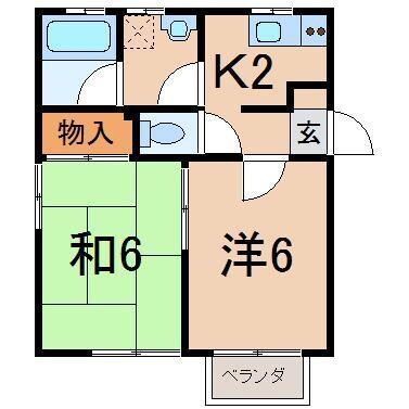 メゾンＭＡＥＤＡ　Ａの物件間取画像