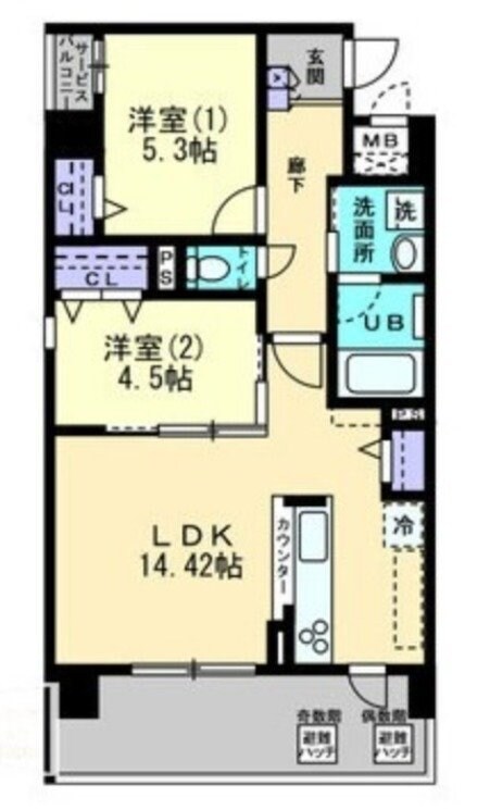 仮）下中野新築マンションの物件間取画像