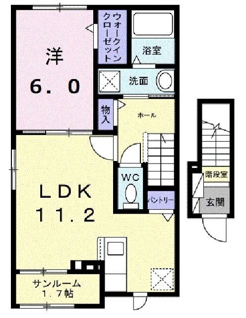 パレスコーネリアⅡの物件間取画像