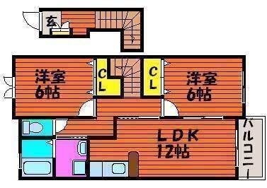 パークサイド湊の物件間取画像