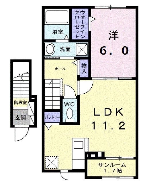 パレスコーネリアⅡの物件間取画像