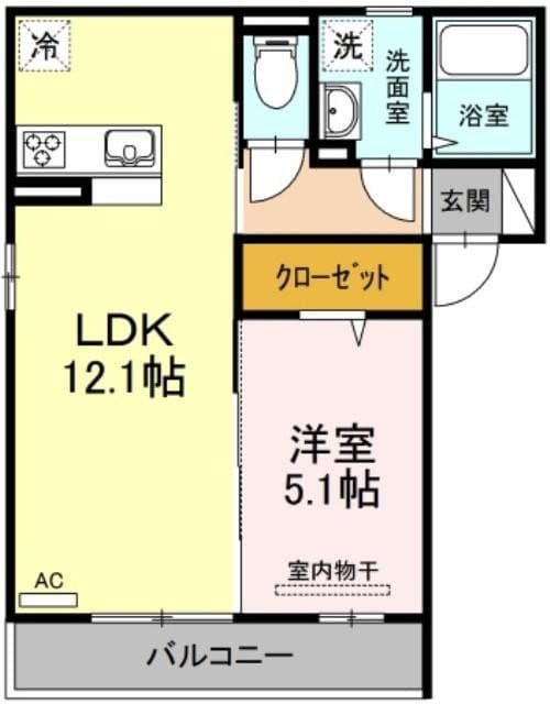 リンゴの家の物件間取画像