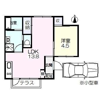 伊福町3丁目テラスハウスの物件間取画像