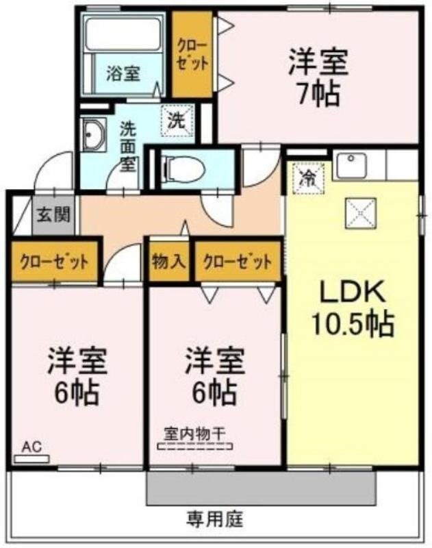 リヴェール　A棟の物件間取画像