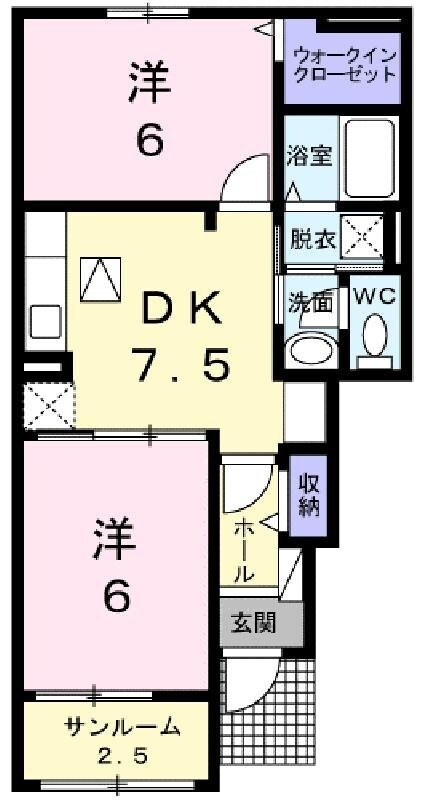 アルデバランＢの物件間取画像