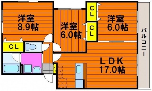 ソレイユ津島の物件間取画像