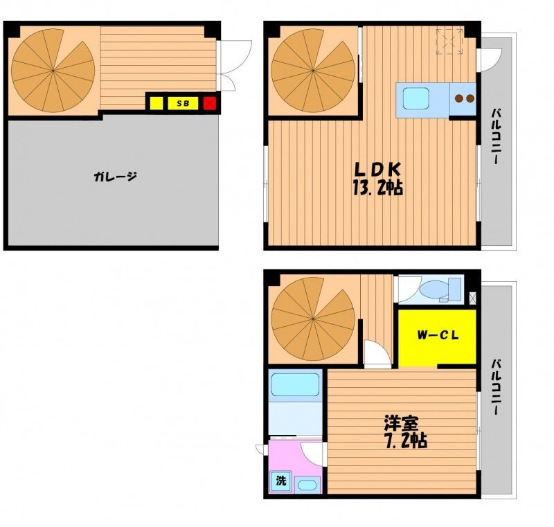 COTHAX西古松の物件間取画像