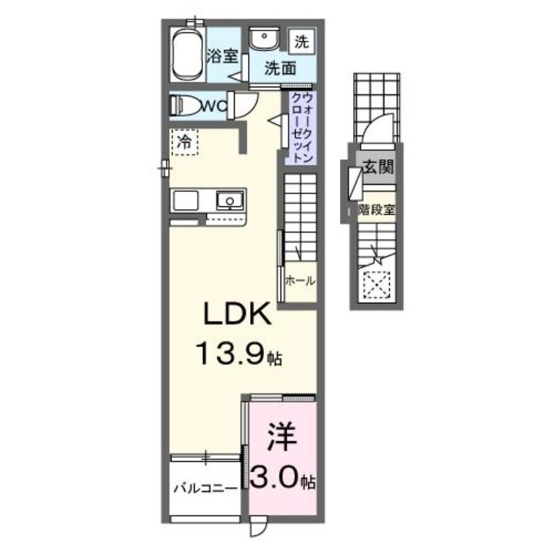 マーベラスＫ３　Ｂの物件間取画像