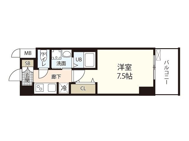 S-RESIDENCE表町の物件間取画像