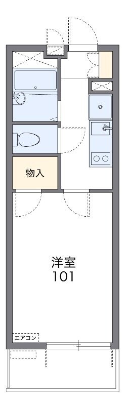 レオパレス凛凛の物件間取画像