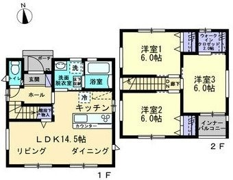 ルミエールドゥサナ国富Fの物件間取画像