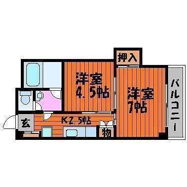 エバグリーン磨屋町の物件間取画像