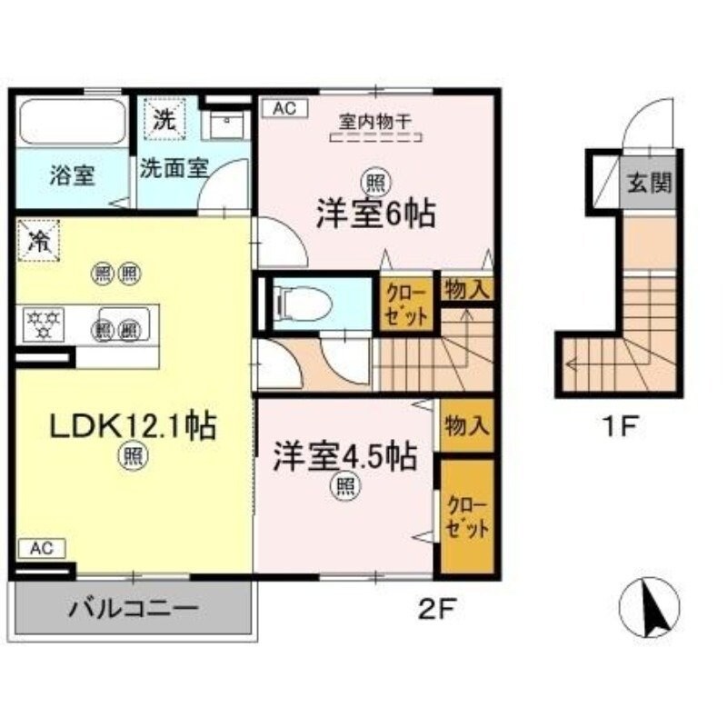 マーメゾン新福の物件間取画像